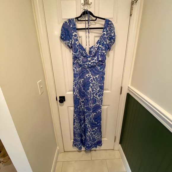 J. Crew Blue Floral Maxi Dress - Picture 5 of 12